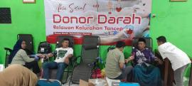 Wujud Kepedulian Sesama, Relawan Kalurahan Tancep Gelar Aksi Donor Darah